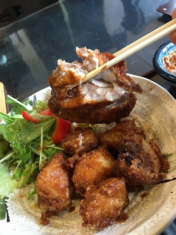 メカジキのアゴ唐定食（カレー味）